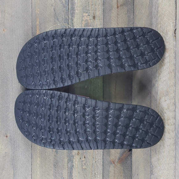 adidas Adilette Boost Men's Premium Sandals Slides Black Iridescent - Picture 6 of 10